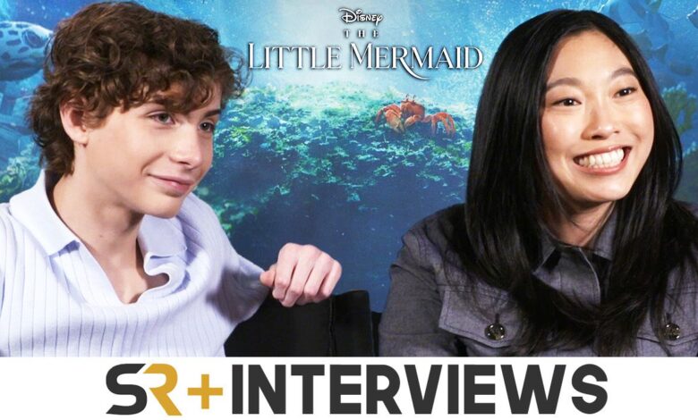 awkwafina & jacob tremblay little mermaid interview