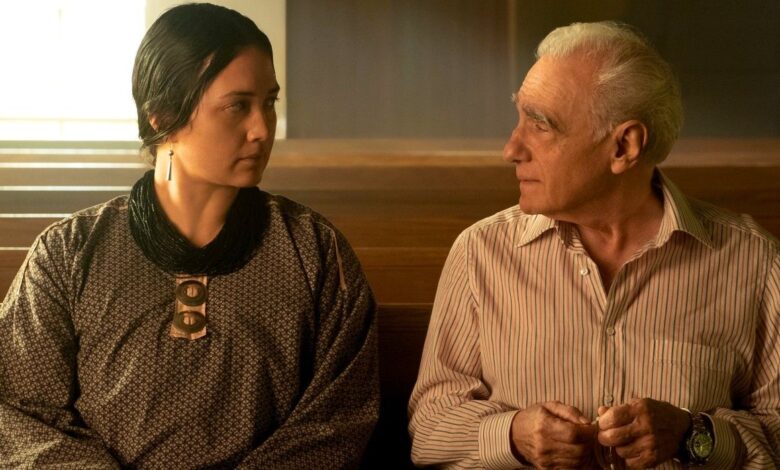Martin Scorsese and Lily Gladstone on the Killers of the Flower Moon set