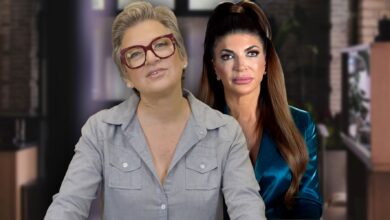 RHONJ stars Caroline Manzo with Teresa Giudice in a split image