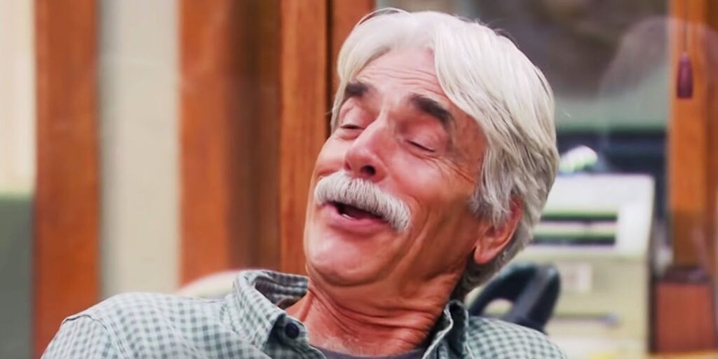 Ron Dunn in Ron Swanson's office in Parks and Rec