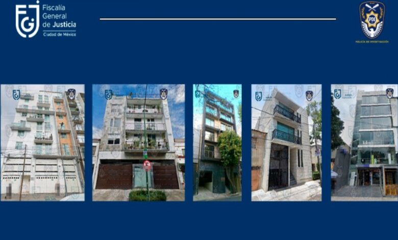Fiscalía asegura 60 inmuebles ligados con presunta mafia inmobiliaria