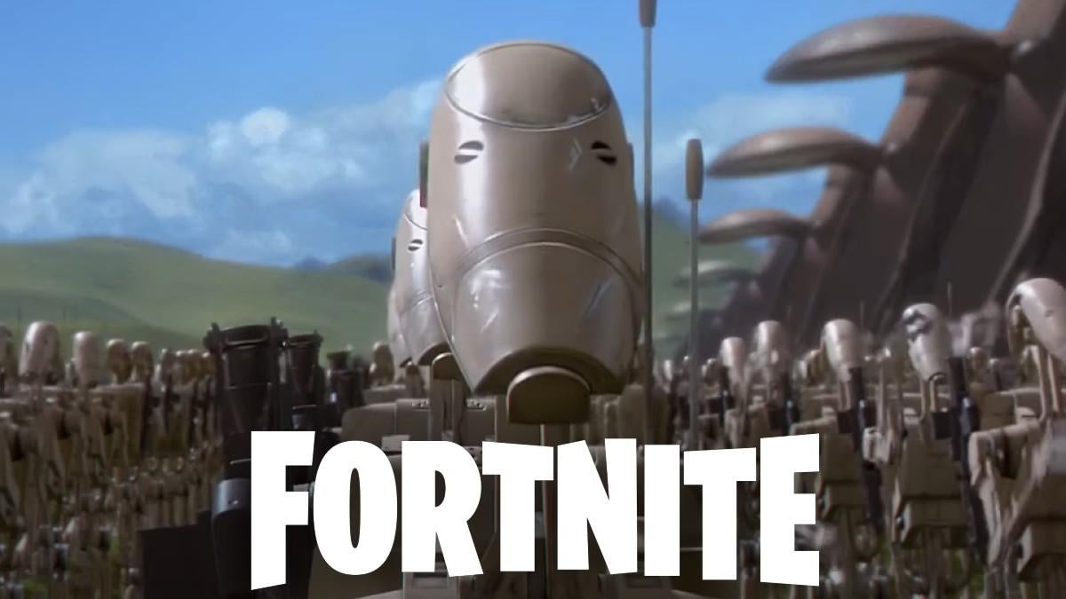 Fortnite se burla de la nueva piel de droide de batalla de Star Wars