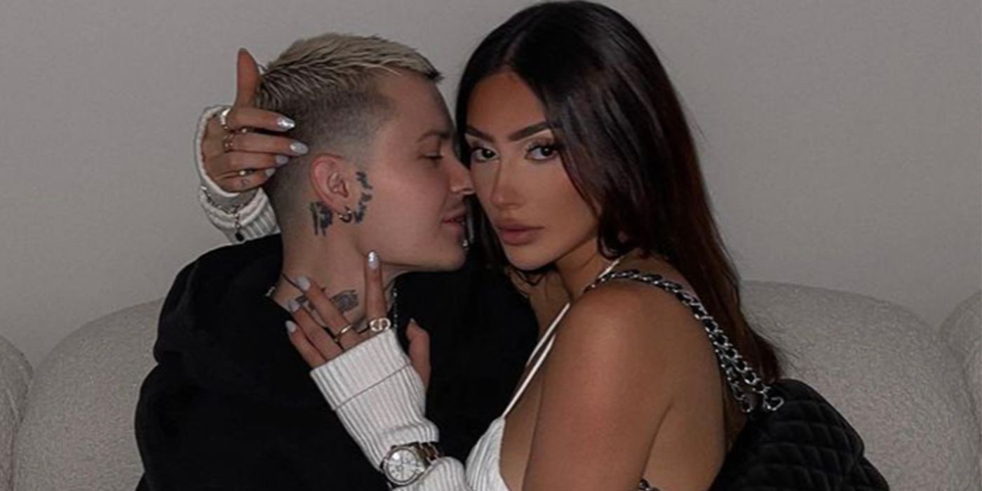 Francesca Farago from Too Hot To Handle embracing boyfriend Jesse Sullivan