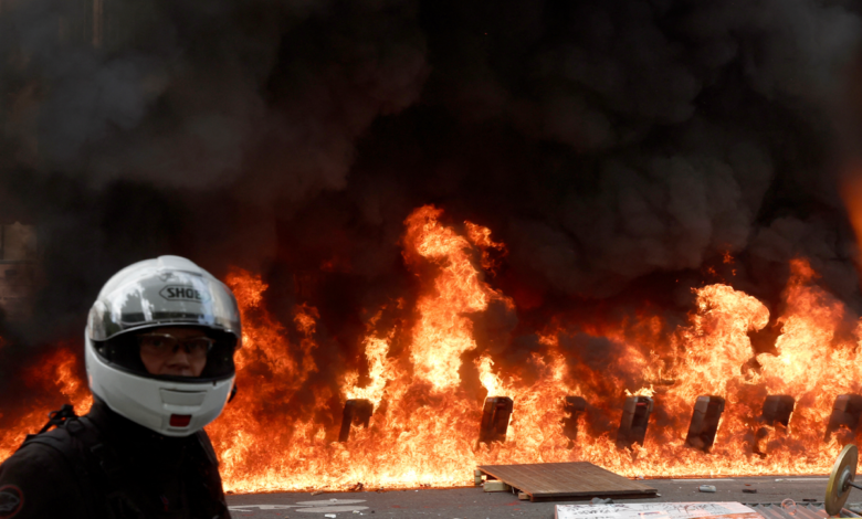 Francia: 108 policías heridos y 291 detenidos por manifestaciones