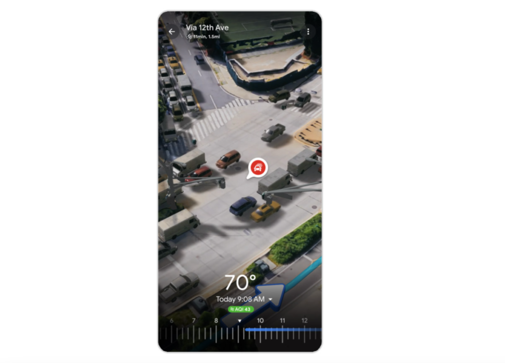 Google Maps está obteniendo una nueva función 'Vista inmersiva para rutas'