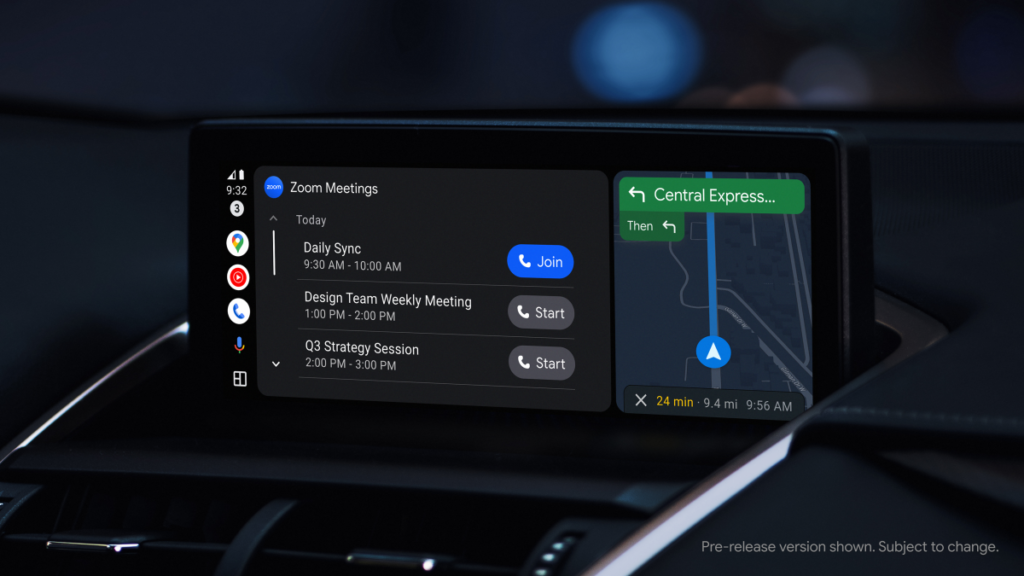 Google agrega conferencias de Cisco, Microsoft y Zoom (audio) a Android Auto