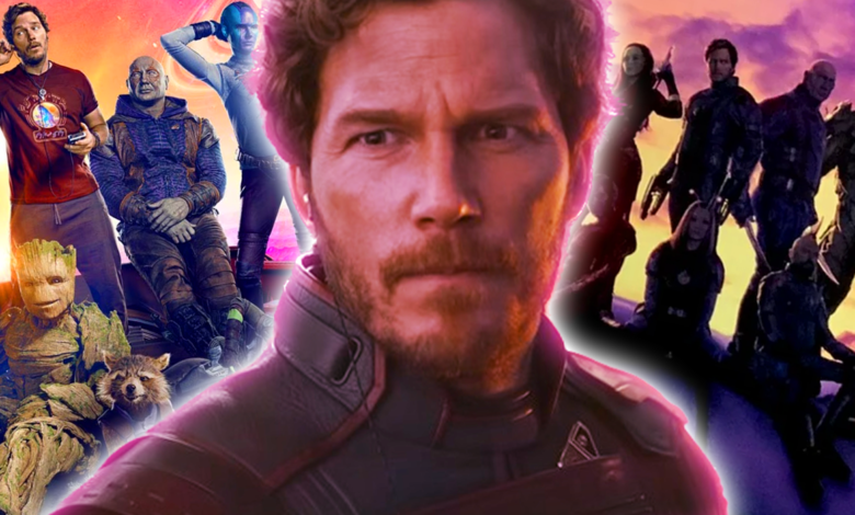 peter quill star-lord with the guardians of the galaxy