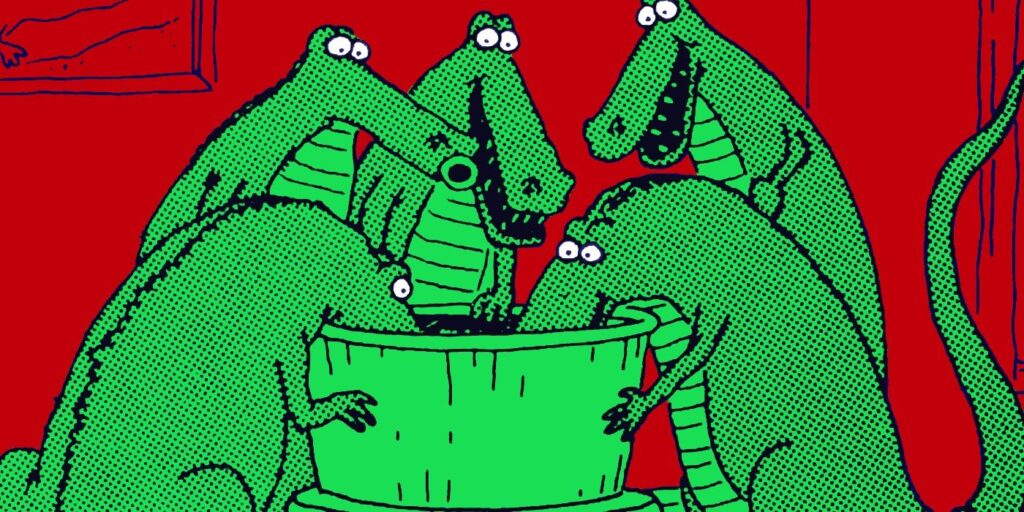 the far side crocodiles alligators