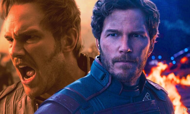 Star-Lord in Infinity War and Guardians of the Galaxy Vol. 3
