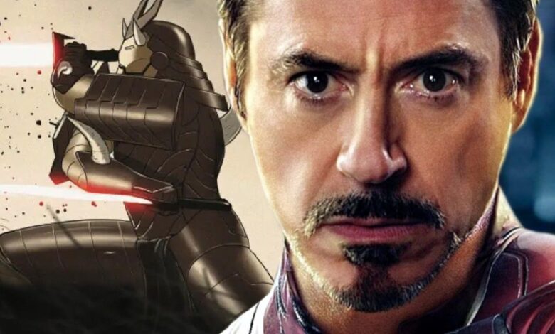 tony stark iron man samurai