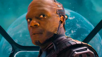 chukwudi iwuji as the high evolutionary with counter earth in gotg 3