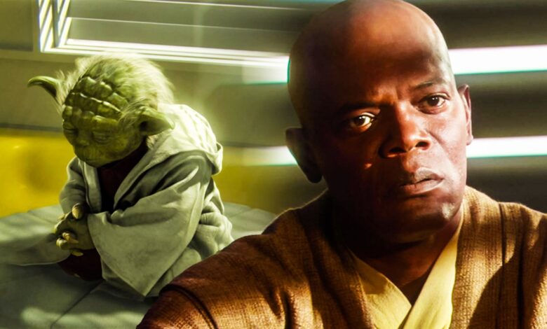 Yoda and Mace Windu in Attack of the Clones.