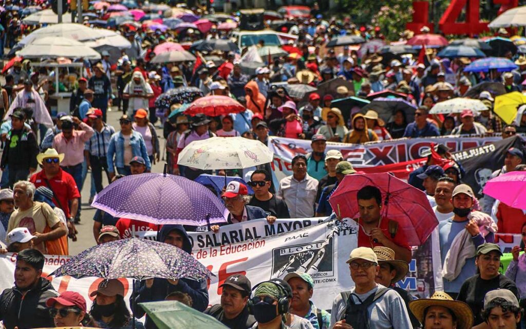 La CNTE rechaza el aumento salarial del 8.2 %