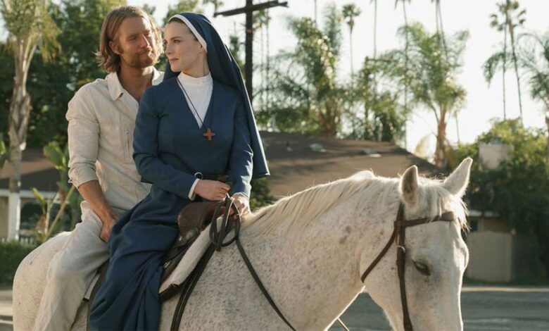 betty gilpin & jake mcdorman in mrs davis 108