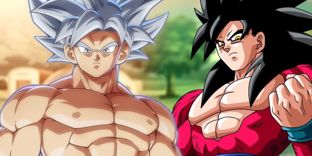 Goku SSJ4 and Goku Ultra Instinct.