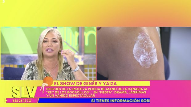 Belén Esteban en el plató de 'Sálvame'. / Telecinco