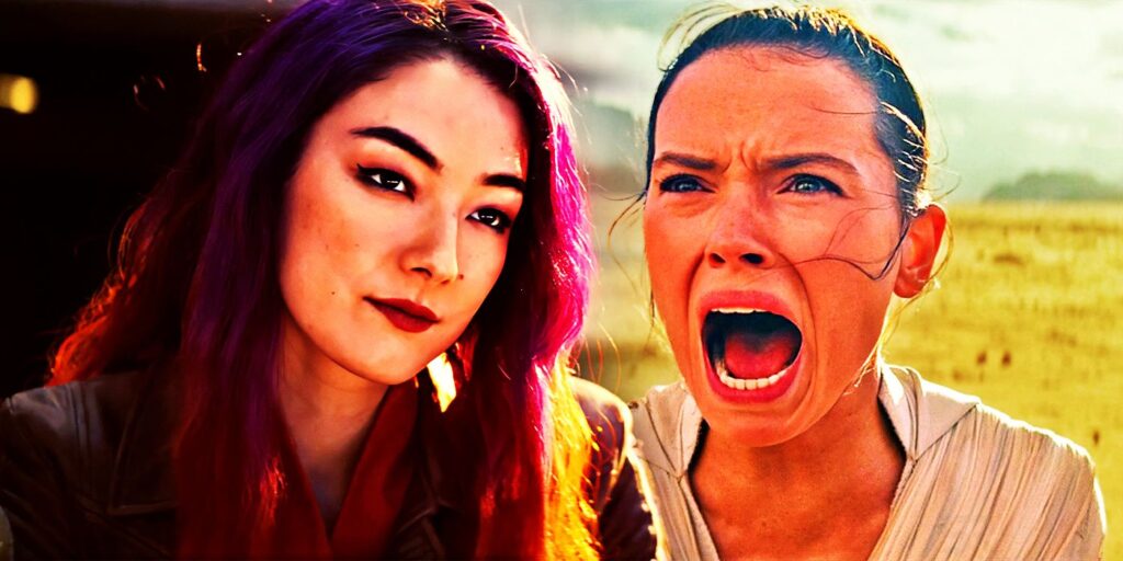 Sabine Wren in Ahsoka and Rey in The Rise of Skywalker