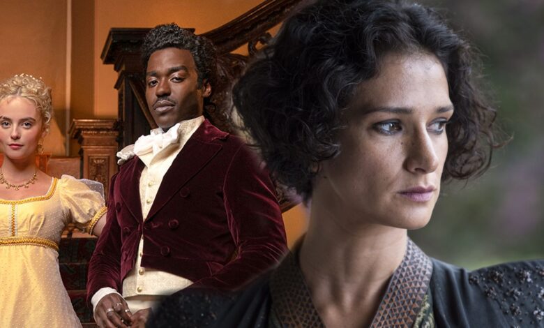 Blended image of Ncuti Gatwa and his companion in Doctor Who and Ellaria Sand looking to the side in Game of Thrones