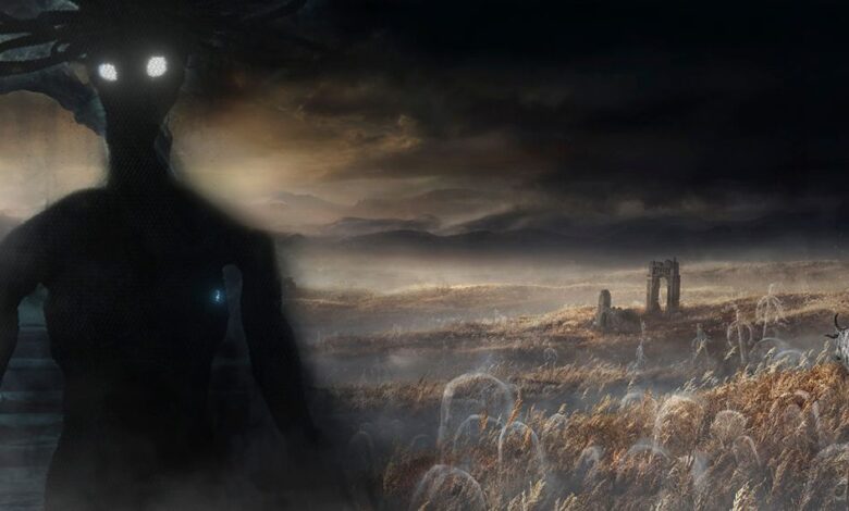 Scary Cemetary Shade superimposed on Shadow of the Erdtree promo image