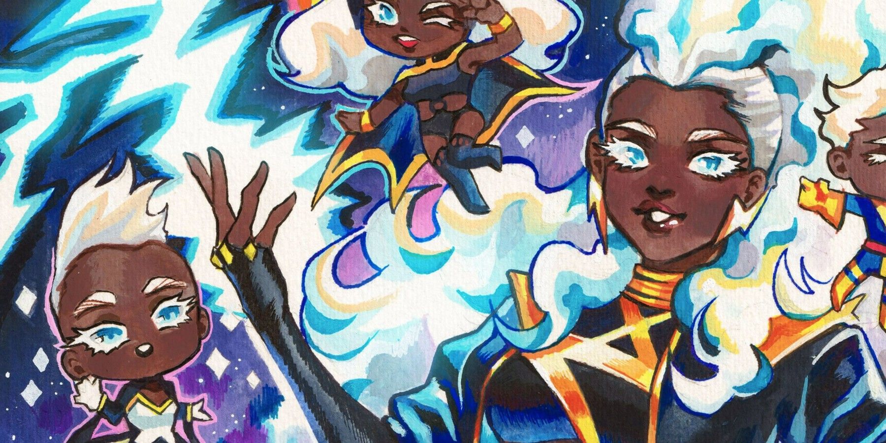 Las muchas vidas de X-Men’s Storm se celebran en una adorable portada de Chibi