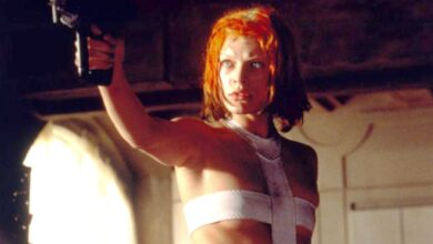 Milla Jovovich as Leeloo in The Fifth Element.