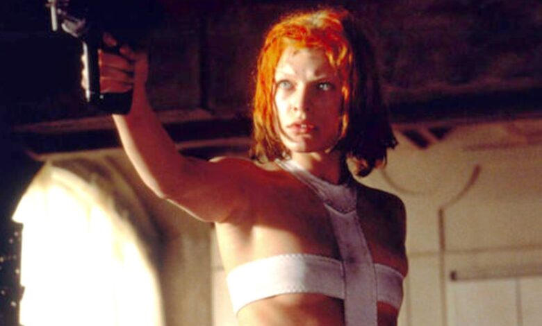 Milla Jovovich as Leeloo in The Fifth Element.