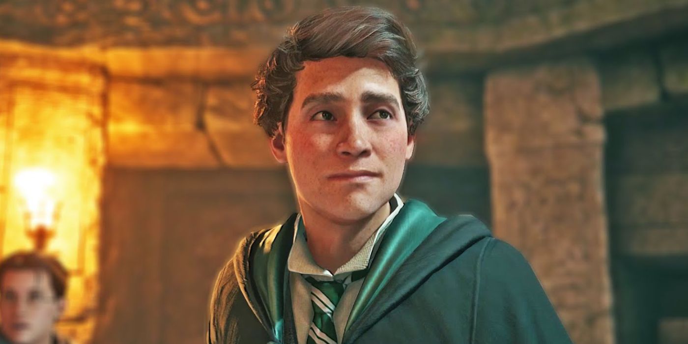 Sebastian Sallow looking worried in Hogwarts Legacy