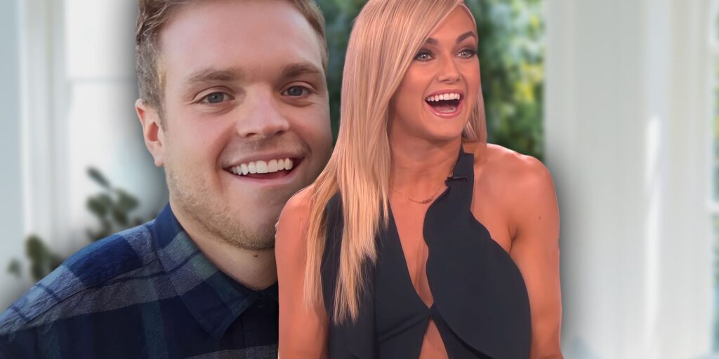 Dancing with The Stars' Lindsay Arnold and husband Samuel Cusick smiling