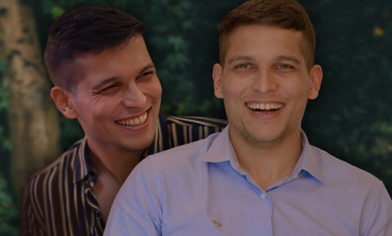 Pradhyuman Maloo indian matchmaking season 1 montage two images of him smiling