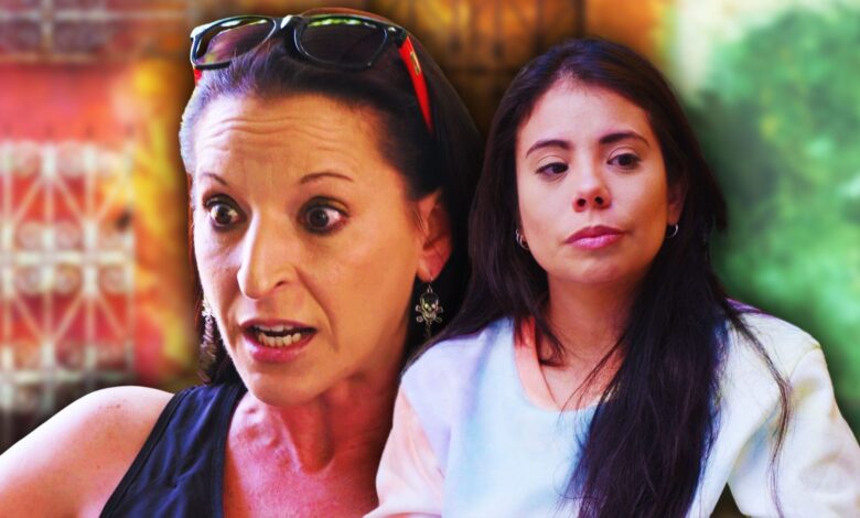 Kris Foster Jeymi Noguera 90 Day FIancé montage with colorful background