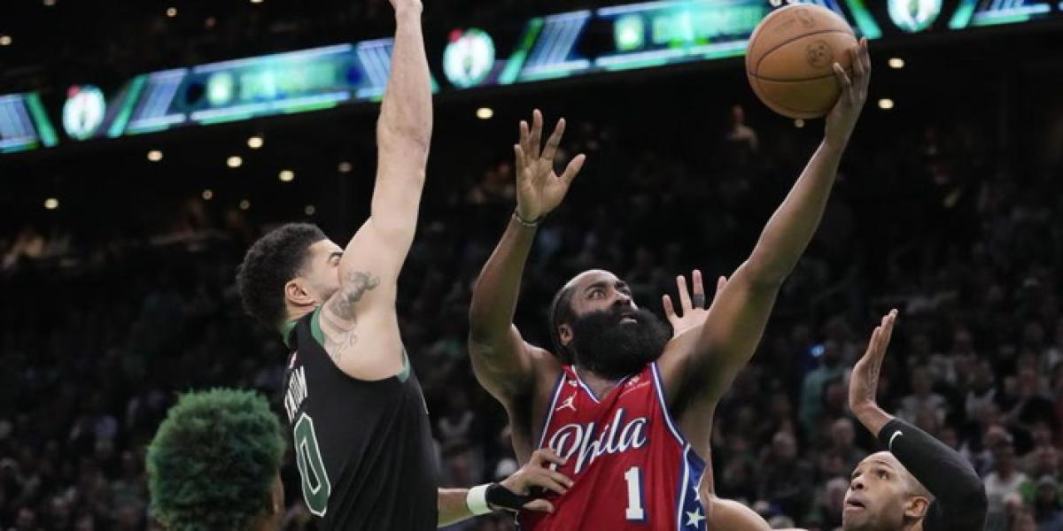 Los Sixers sorprenden a los Celtics sin Embiid con un Harden colosal