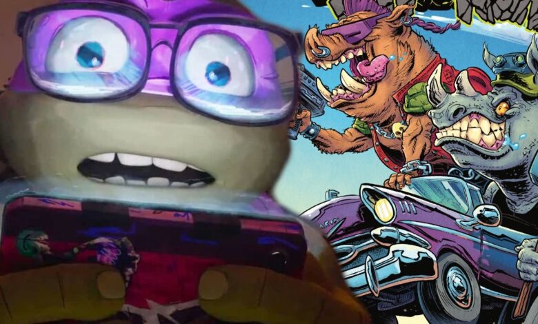 TMNT's Bebop and Rocksteady and Donatello.