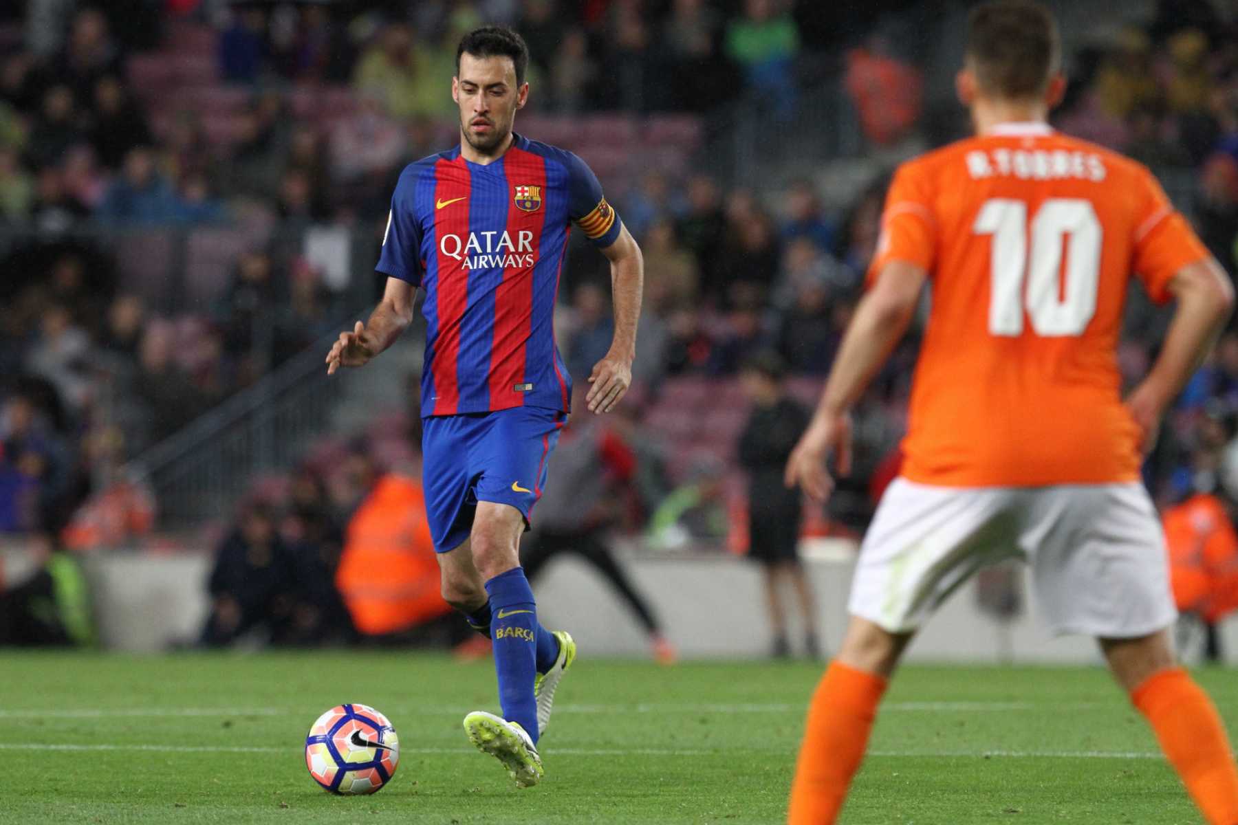 Sergio Busquets durante un partido del FC Barcelona / Gtres 