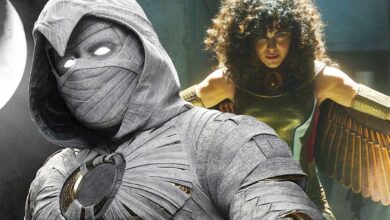 Collage Image with MCU Moon Knight and Scarlet Scarab