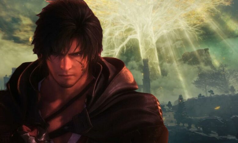 Clive Rosfield from FF16 over Shadow of the Erdtree