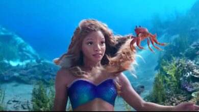 Halle Bailey as Ariel in The Little Mermaid.