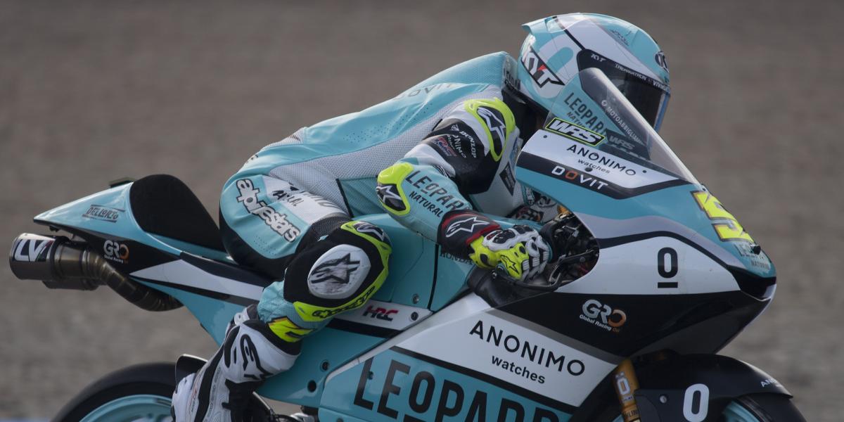 Masiá mantiene el mejor tiempo en el último libre en condiciones de mojado