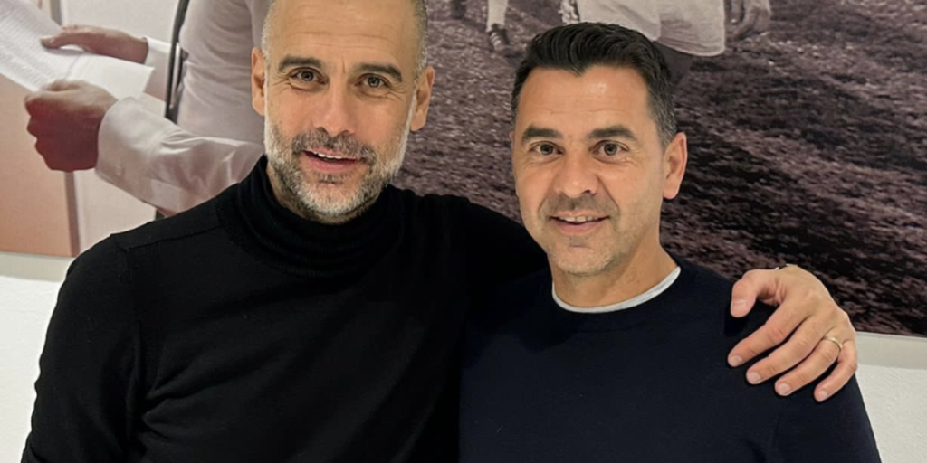 Míchel visita a Guardiola antes del Real Madrid-Manchester City
