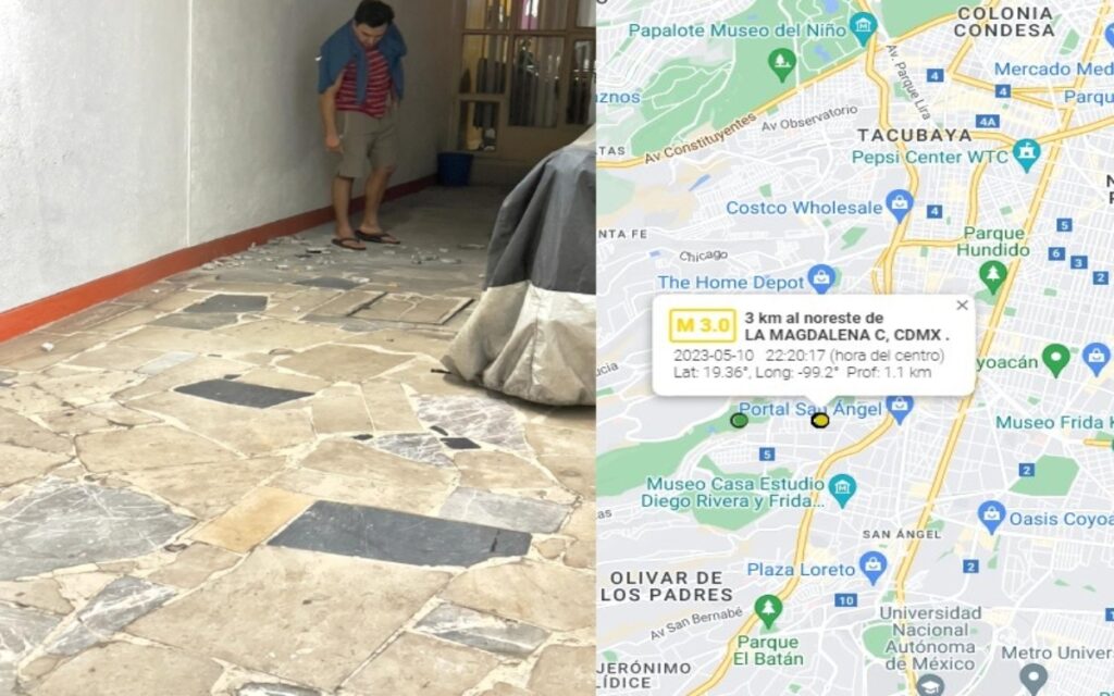 Microsismo provocó daños leves a inmueble en Álvaro Obregón