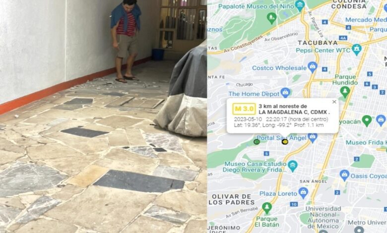 Microsismo provocó daños leves a inmueble en Álvaro Obregón