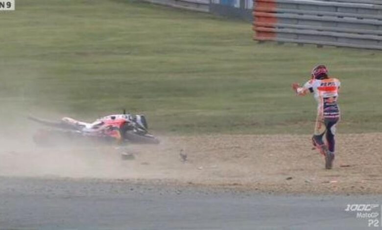 Miller repite liderato por la tarde y Marc Márquez caída en Le Mans