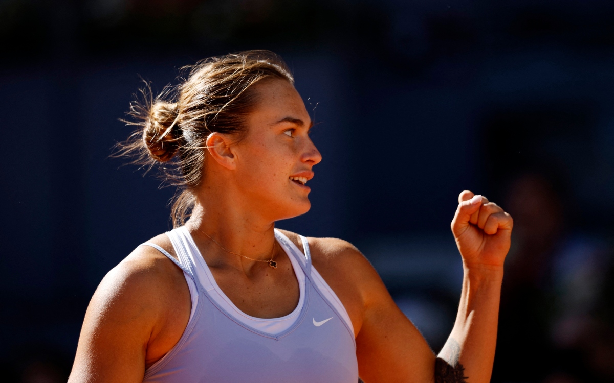 Mutua Madrid Open: Sabalenka no tiembla ante Sakkari y peleará por el título