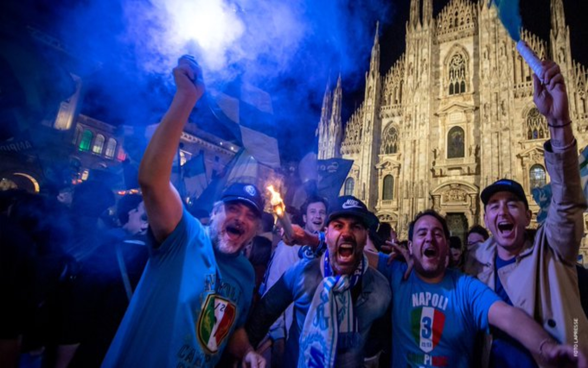 Nadie duerme en Nápoles esta noche por la obtención del Scudetto | Fotogalería y videos