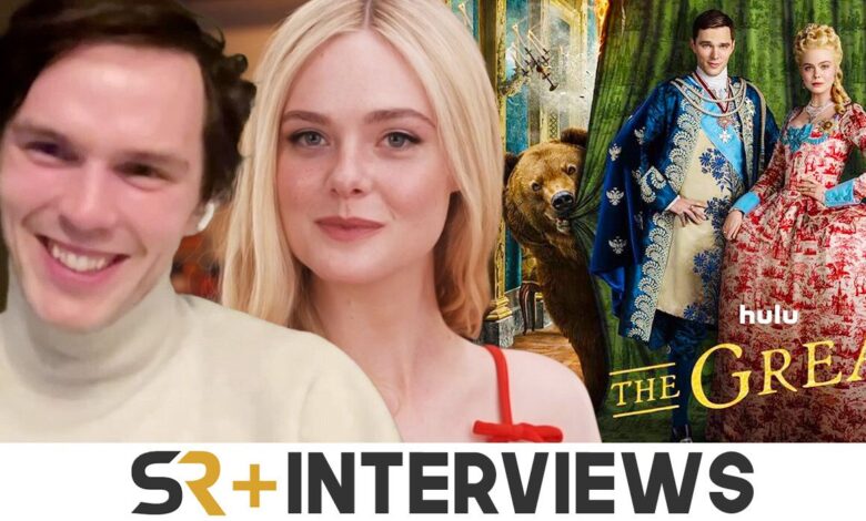 elle fanning & nicholas hoult the great interview