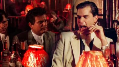 A still from the iconic restaurant scene in Goodfellas.