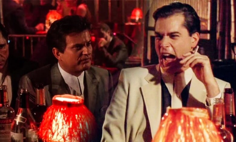 A still from the iconic restaurant scene in Goodfellas.