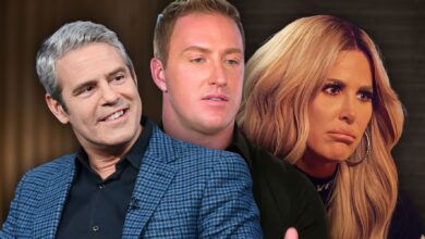 WWHL host Andy Cohen, and RHOA's Kim Zolciak and Kroy Biermann