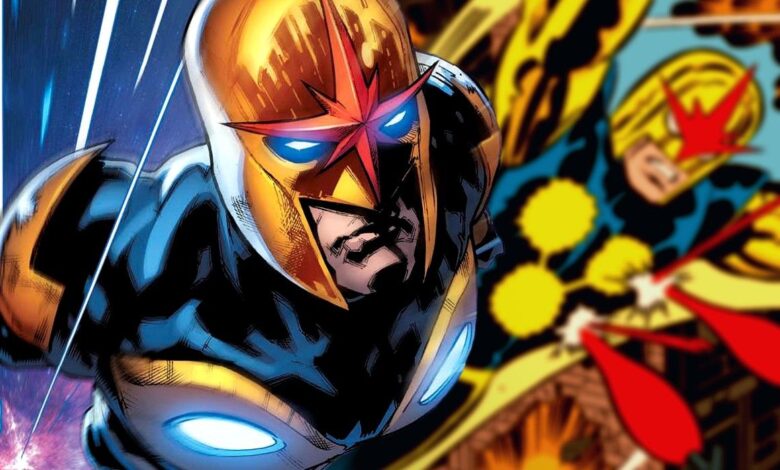 nova with old comic cover