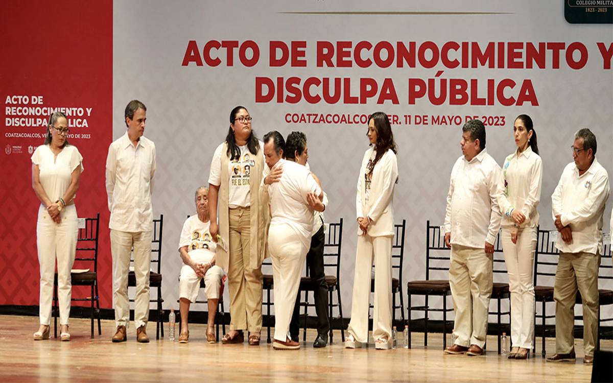 Ofrece Veracruz disculpa pública por desaparición forzada de 4 personas en 2015