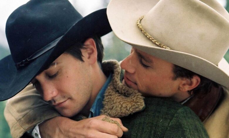 Jack leaning against a truck in Brokeback Mountain